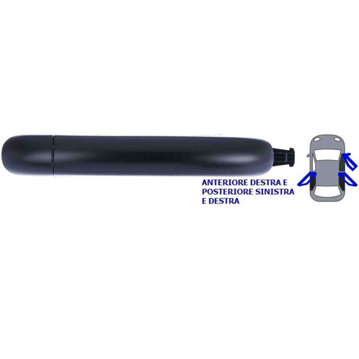 000756_AUTO.JPG Maniglia Esterna Anteriore E Posteriore Per Volkswagen Touareg Dal 2003/01 Al 2007/11