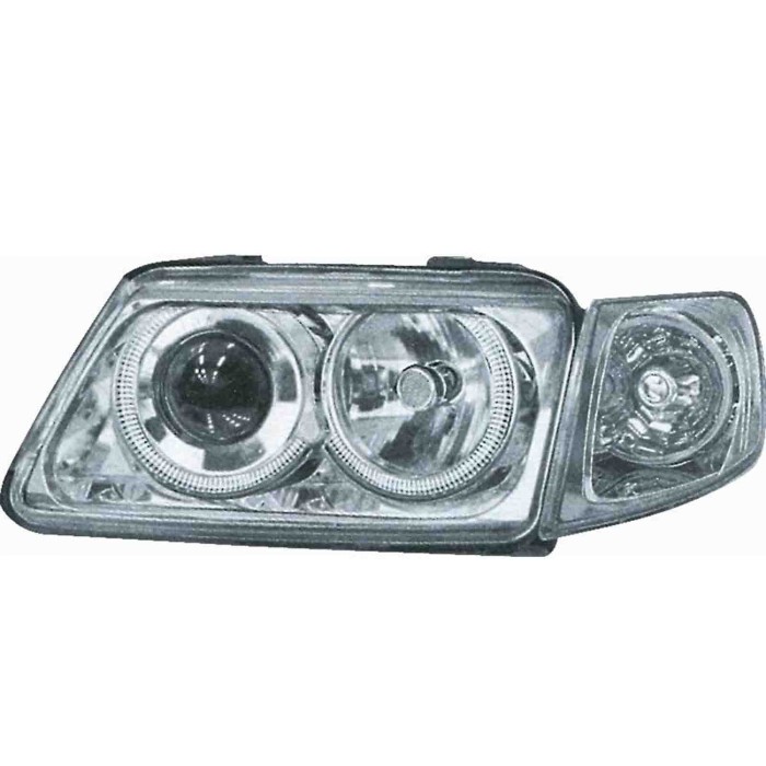 000018_AUTO.JPG Kit Proiettore H7/h7 C/lentic. + Fanale Anteriore Per Audi A3 Dal 1996/09 Al 2000/08