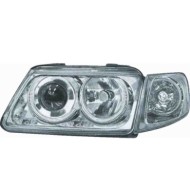 Kit Proiettore H7/h7 C/lentic. + Fanale Anteriore Per Audi A3 Dal 1996/09 Al 2000/08