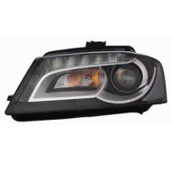 Kit Proiettore H7-h7 C/luce Diurna A Led Con Motore Per Audi A3 3 Porte Dal 2008/07 Al 2012/07