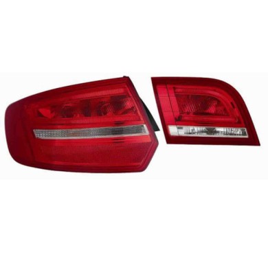 000020_AUTO.JPG Kit Fan. Posteriore A Led Bianco-rosso Per Audi A3 Sport Back 5 Porte Dal 2004/09 Al 2008/06
