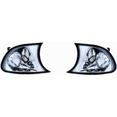 000046_AUTO.JPG Kit Fanale Anteriore Crystal Cromato Per Bmw Serie 3 E46 Coupe' Cabrio Dal 1999/05 Al 2001/07