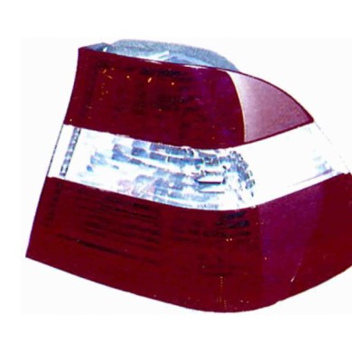 000045_AUTO.JPG Kit Fanale Posteriore Bianco Rosso Design 2001 Per Bmw Serie 3 E46 Berlina Touring Dal 1998/04 Al 2001/09