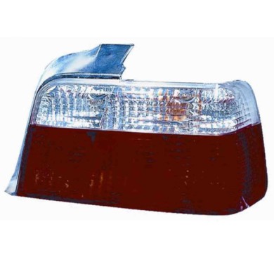 000042_AUTO.JPG Kit Fanale Posteriore Bianco Rosso Prismatico Per Bmw Serie 3 E36 Coupe' Cabrio Dal 1994/10 Al 1999/04