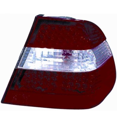 000044_AUTO.JPG Kit Fanale Posteriore Esterno Bianco Rosso Led Per Bmw Serie 3 E46 Berlina Touring Dal 2001/10 Al 2004/10