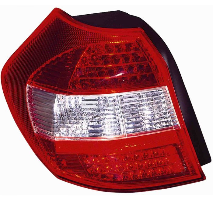 000040_AUTO.JPG Kit Fan. Posteriore A Led Bianco-rosso Per Bmw Serie 1 Dal 2004/09 Al 2007/02