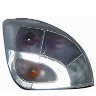 Kit Fanale Posteriore Grigio Silver Per Ford Fiesta - Courier Dal 1996/01 Al 1999/08