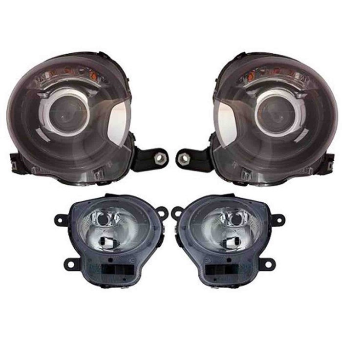 000589_AUTO.JPG Kit Proiettore Inf. E Superiore H7 C/lenticolare Per Fiat 500 Dal 2007/07 Al 2015/05