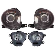Kit Proiettore Inf. E Superiore H7 C/lenticolare Per Fiat 500 Dal 2007/07 Al 2015/05