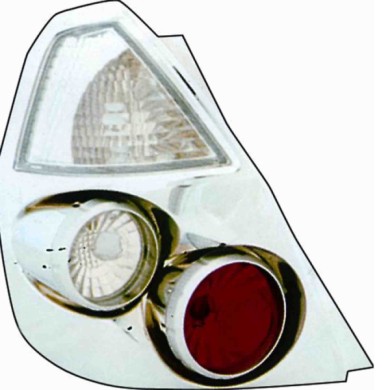 000168_AUTO.JPG Kit Fanale Posteriore Mod. Lexus Cromato Per Honda Jazz Dal 2002/01 Al 2007/08