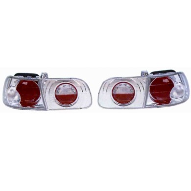 000161_AUTO.JPG Kit Fanale Posteriore Mod. Lexus Cromato Per Honda Civic 3 Porte Dal 1991/09 Al 1995/09