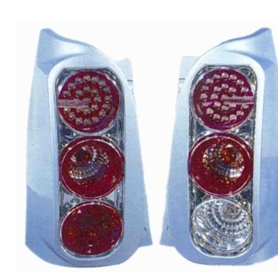 000903_AUTO.JPG Kit Fanale Posteriore A Led Cornice Cromata Per Smart Fortwo Dal 1998/09 Al 2002/03