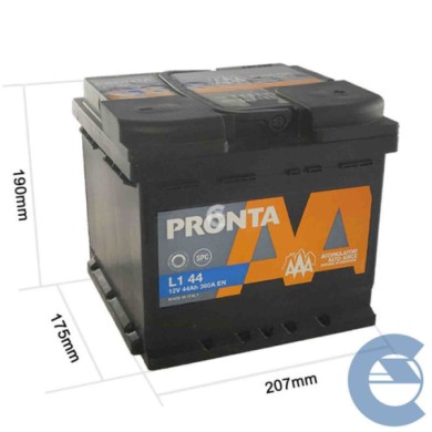 149504-large_default.jpg Batteria Per Auto 12v 44 Ah Positivo Destro 360a Ampere Di Spunto L1 Alto Adige