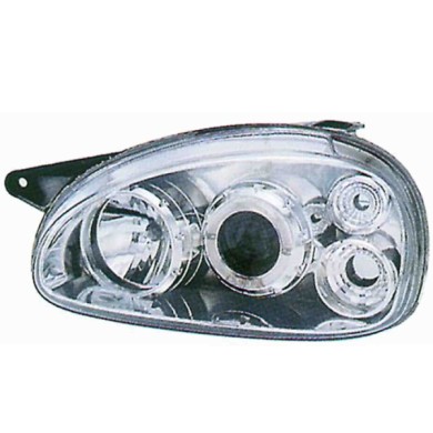 000293_AUTO.JPG Kit Proiettore C/lenticolare Cromato Per Opel Corsa - Combo Dal 1993/03 Al 2000/08