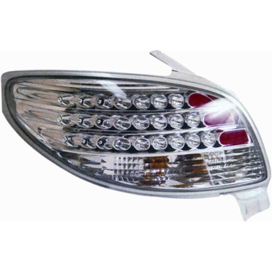 000315_AUTO.JPG Kit Fan. Posteriore A Led Cromato Per Peugeot 206 Dal 1998/09 Al 2003/04 Versione 3/5 Porte