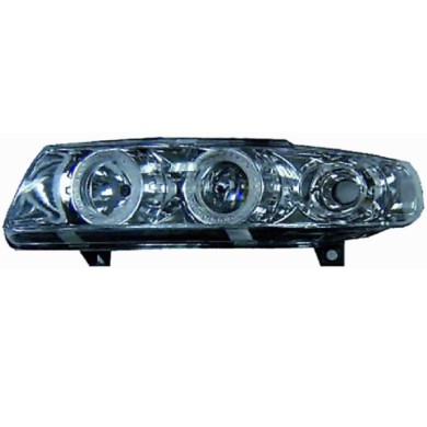 000387_AUTO.JPG Kit Proiettore Con Lenticolare Cromato Per Seat Leon Dal 1999/04 Al 2005/08