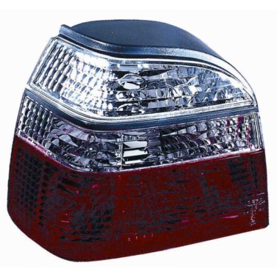 000436_AUTO.JPG Kit Fanale Posteriore Bianco Rosso Prismatico Per Volkswagen Golf Iii Dal 1991/08 Al 1997/07