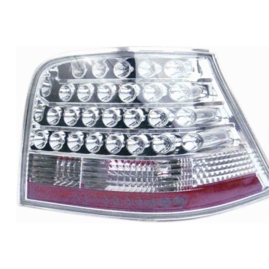 000437_AUTO.JPG Kit Fanale Posteriore A Led Cromato Per Volkswagen Golf Iv Dal 1997/08 Al 2003/09