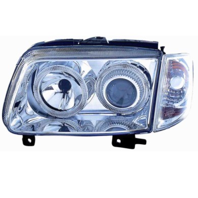 000452_AUTO.JPG Kit Proiettore 2 Parabole Con Fanalino Crystal Per Volkswagen Polo Dal 1999/10 Al 2001/09