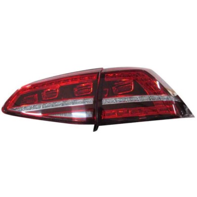 001105_AUTO.JPG Kit Fanale Posteriore Bianco Rosso A Led Per Volkswagen Golf Vii Dal 2012/11 Al 2016/10