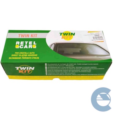 Retel Car Twin Kit Per Cristalli Auto X2 Adesivi 18.03 E Primer 50.82