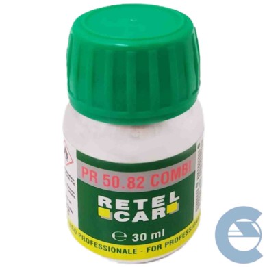 Retel Car 50.82 Glass Primer Nero 30 Ml Attiva Adesivo Parabrezza