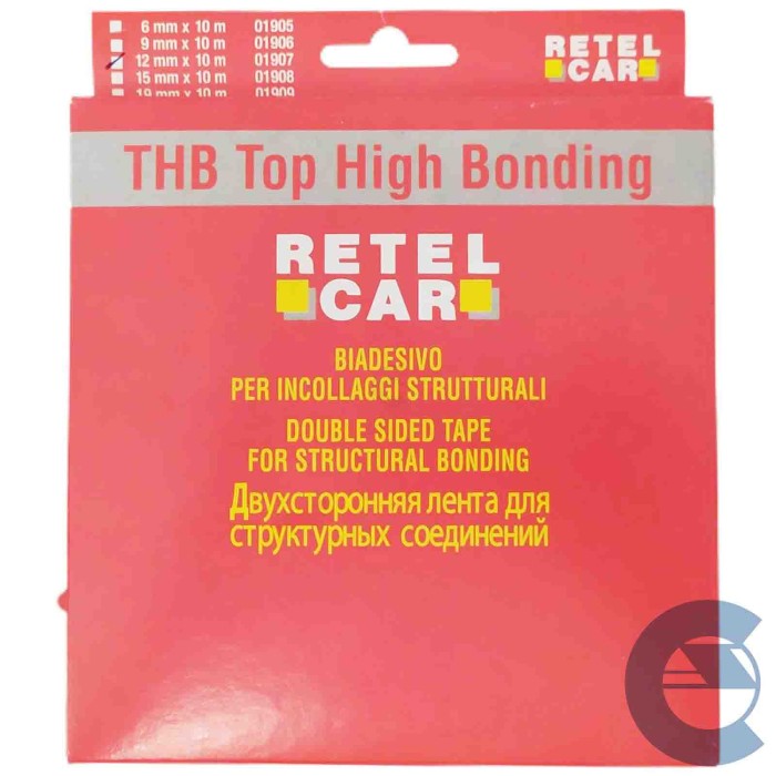 retel_car_thb_top_high_bonding.jpg Retel Car Thb High Bonding 01907 12mm Biadesivo Incollaggi Strutturali