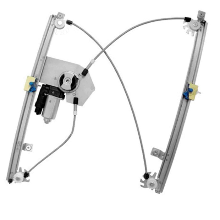 000555_AUTO.JPG Alzavetro Elettrico Anteriore Per Renault Clio Lato Sinistro Dal 2005/10 Al 2009/04 Versione 5 Porte