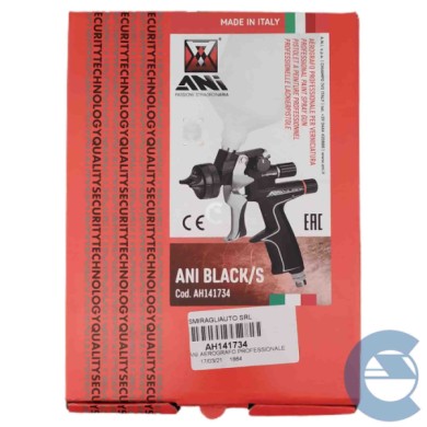 Ani Black-s Clear 1.3mm 600cc Ah141734 Aerografo Professionale Trasparente