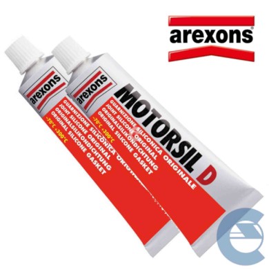 0096 MOTORSIL ROSSO.jpg Arexons 0096 Motorsil Pasta Sigillante Rossa 2 Pezzi X 60 Gr.