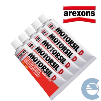 0096 MOTORSIL ROSSO.jpg Arexons 0096 Motorsil Pasta Sigillante Rossa 5 Pezzi X 60 Gr.