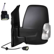 Retrovisore Elettrico Term. Rib. Braccio Corto C/fan. Bianco 16w Per Ford Transit Lato Destro Dal 2020/01