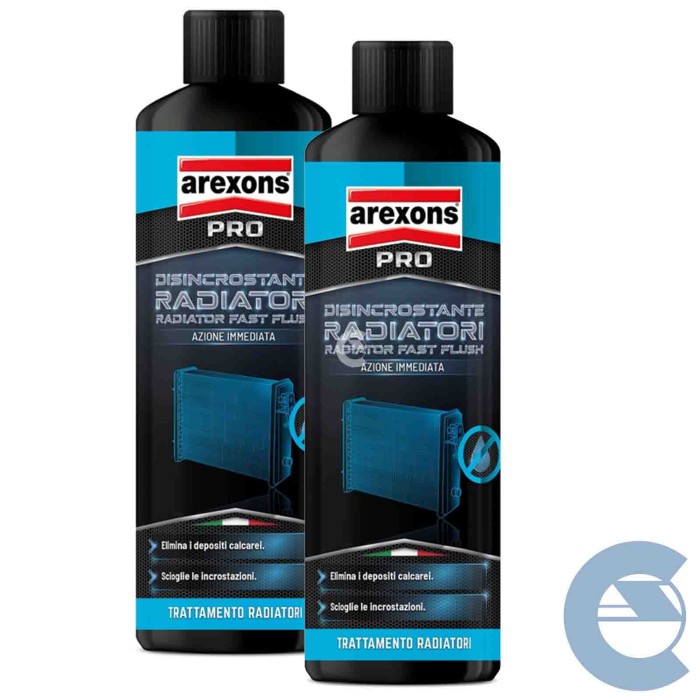 3507 DISINCROSTANTE RADIATORI.jpg Arexons 3507 Disincrostante Per Radiatori 2 Pezzi X 500 Ml.