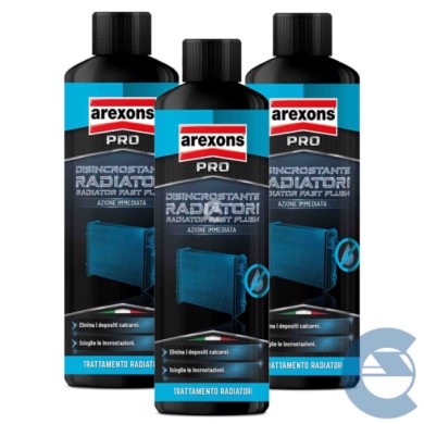 3507 DISINCROSTANTE RADIATORI.jpg Arexons 3507 Disincrostante Per Radiatori 3 Pezzi X 500 Ml.