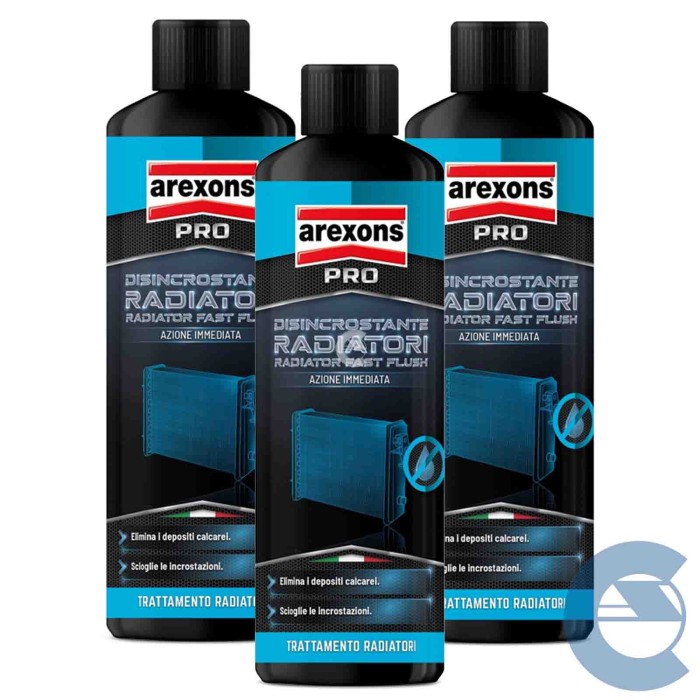 3507 DISINCROSTANTE RADIATORI.jpg Arexons 3507 Disincrostante Per Radiatori 3 Pezzi X 500 Ml.