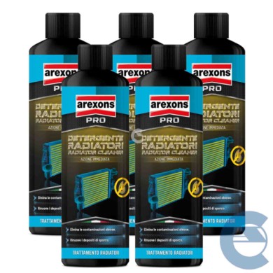 3508 DETERGENTE RADIATORI.jpg Arexons 3508 Detergente X Radiatori 5 Pezzi X 500 Ml.
