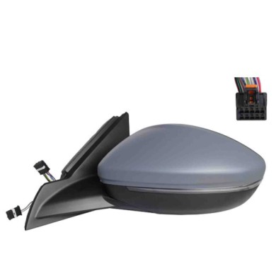 001581_AUTO.JPG Retrovisore Elettrico Term. Rib. C/fan. A Led E Luce Cort. Per Opel Corsa Lato Destro Dal 2019/07