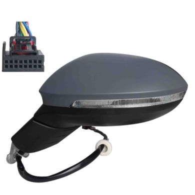 001548_AUTO.JPG Retrovisore Elettrico Term. C/mem. C/fan.e Luce Di Cortesia A Led Per Volkswagen Golf Viii Lato Sinistro Dal 202