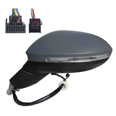 001548_AUTO.JPG Retrovisore Elettrico Term. C/mem. C/fan.e Luce Di Cortesia A Led Per Volkswagen Golf Viii Lato Sinistro Dal 202
