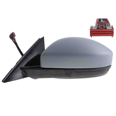 001539_AUTO.JPG Retrovisore Elettrico Term. Rib. Mem. C/fan. Luce Di Cort. A Led Per Jaguar E-pace Lato Sinistro Dal 2017/07