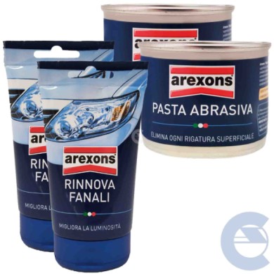 148522.jpg Arexons Mirage Pasta Abrasiva 150ml + Rinnova Fanali Auto Moto Camion 2x