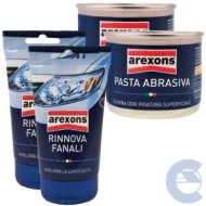 Arexons Mirage Pasta Abrasiva 150ml + Rinnova Fanali Auto Moto Camion 2x