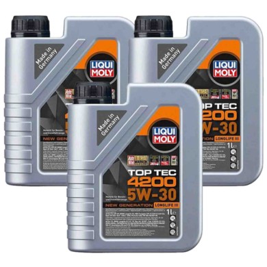 8972_4.jpg Liqui Moly 8972 Top Tec 4200 5w30 Olio Motore Benzina E Diesel 3 Litri