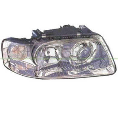 GUIDA_ALLA_SCELTA.JPG Proiettore Destro H1+h7 Elettrico Senza Motore Per Audi A3 3/5 Porte (8v1/8va) Dal 1996 Al 2003