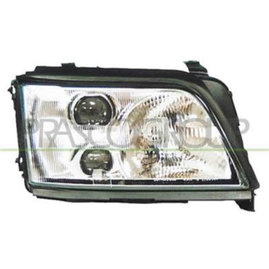 GUIDA_ALLA_SCELTA.JPG Proiettore Sinistro H1+h1+h3 Manuale/elettrico Per Audi A6 Dal 1994 Al 1997