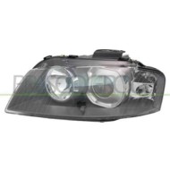 Proiettore Sinistro Xenon D2s+h7/hid Elettrico Con Motore Per Audi A3 3/5 Porte (8p/8pa) Dal 2003 Al 2008