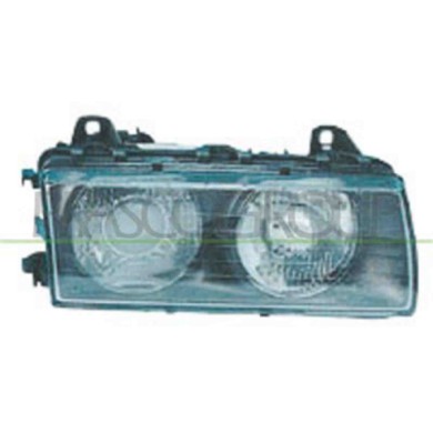 GUIDA_ALLA_SCELTA.JPG Proiettore Destro H7+h7 Manuale/elettrico Per Bmw 3 Series - E36 Dal 1990 Al 1998