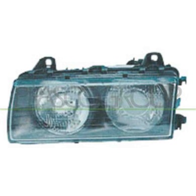 GUIDA_ALLA_SCELTA.JPG Proiettore Sinistro H7+h7 Manuale/elettrico Per Bmw 3 Series - E36 Dal 1990 Al 1998