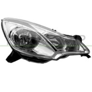 Proiettore Destro H1+h7 Elettrico Con Motore Nero Per Citroen Ds3 Dal 2009 Al 2016