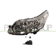 Proiettore Sinistro H1+h7 Elettrico Con Motore Con Adattatore Per Fissaggio Per Citroen C4 Dal 2008 Al 2010